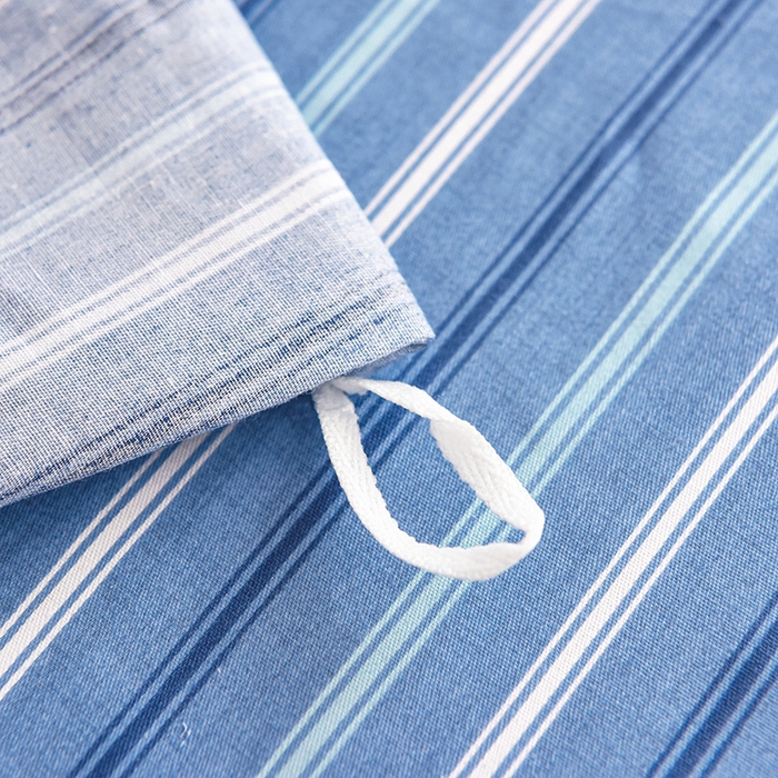 91家纺网 家纺一手货源 找家纺 鑫宇 2025全棉13372床单款印花学生三件套 密林格-蓝