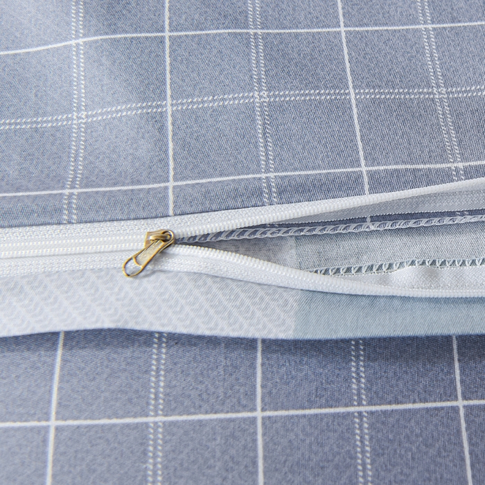 91家纺网 家纺一手货源 找家纺 鑫宇 2025全棉13372床单款印花学生三件套 向往生活-灰