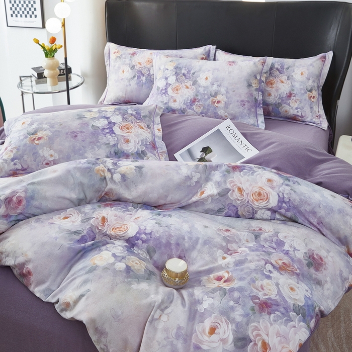 91家纺网 家纺一手货源 找家纺 （总）雲归梦 2025春夏新款全棉纯棉5D数码印花四件套