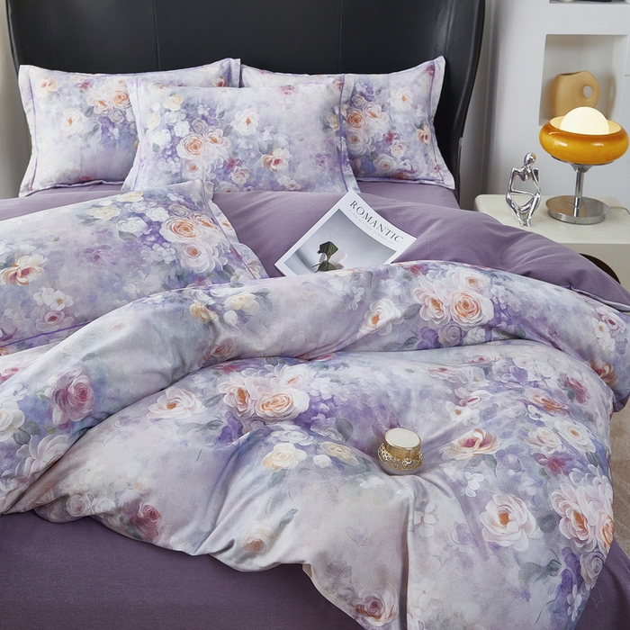 91家纺网 家纺一手货源 找家纺 （总）雲归梦 2025春夏新款全棉纯棉5D数码印花四件套