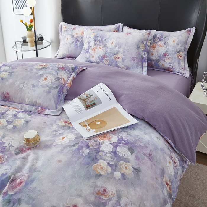 91家纺网 家纺一手货源 找家纺 （总）雲归梦 2025春夏新款全棉纯棉5D数码印花四件套