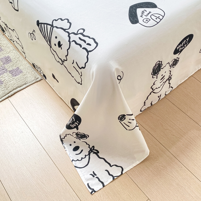 91家纺网 家纺一手货源 找家纺 黑马家居 2025新款全棉纯棉印花单床单床单单件 布鲁斯