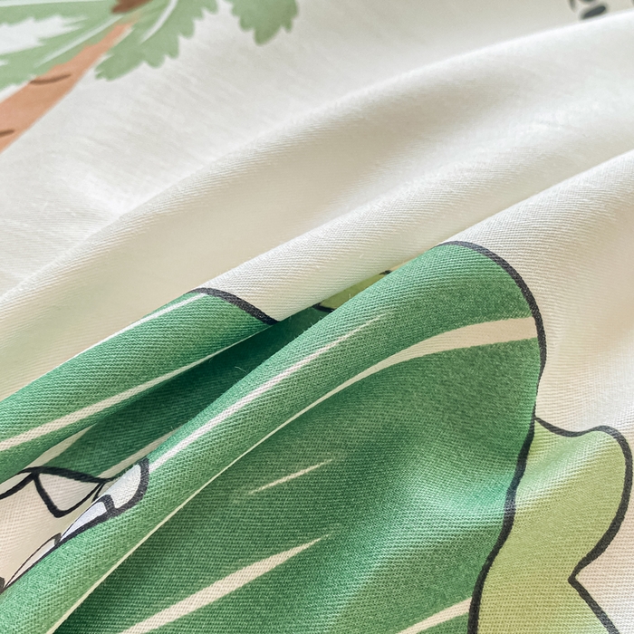 91家纺网 家纺一手货源 找家纺 黑马家居 2025新款全棉纯棉印花单床单床单单件 动漫恐龙