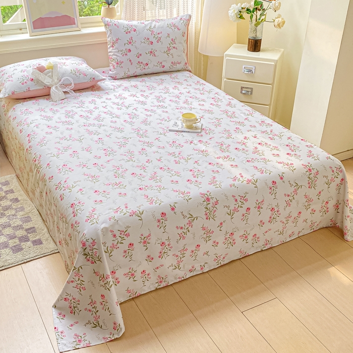 91家纺网 家纺一手货源 找家纺 黑马家居 2025新款全棉纯棉印花单床单床单单件 花穗