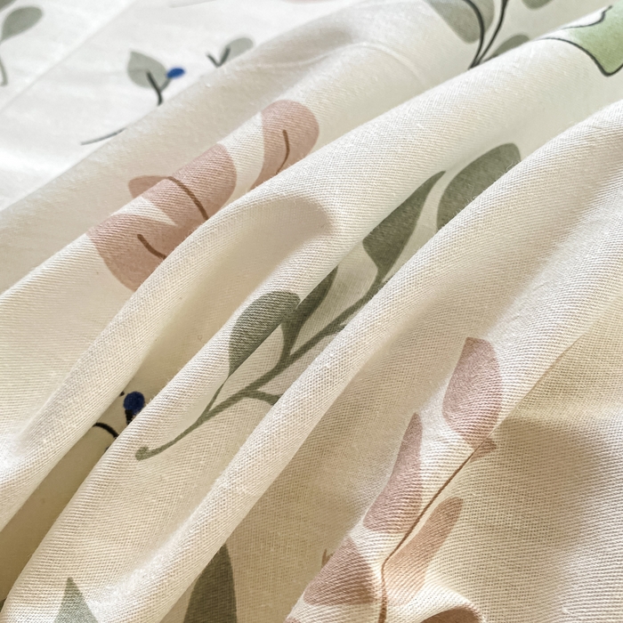 91家纺网 家纺一手货源 找家纺 黑马家居 2025新款全棉纯棉印花单床单床单单件 花韵