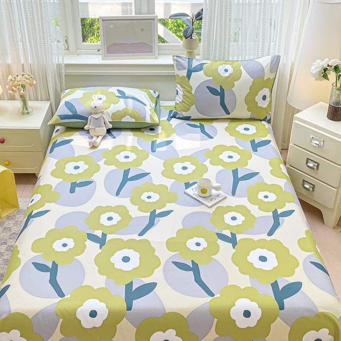 91家纺网 家纺一手货源 找家纺 黑马家居 2025新款全棉纯棉印花单床单床单单件 极简主义