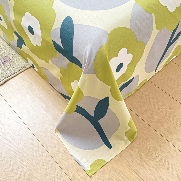 91家纺网 家纺一手货源 找家纺 黑马家居 2025新款全棉纯棉印花单床单床单单件 极简主义