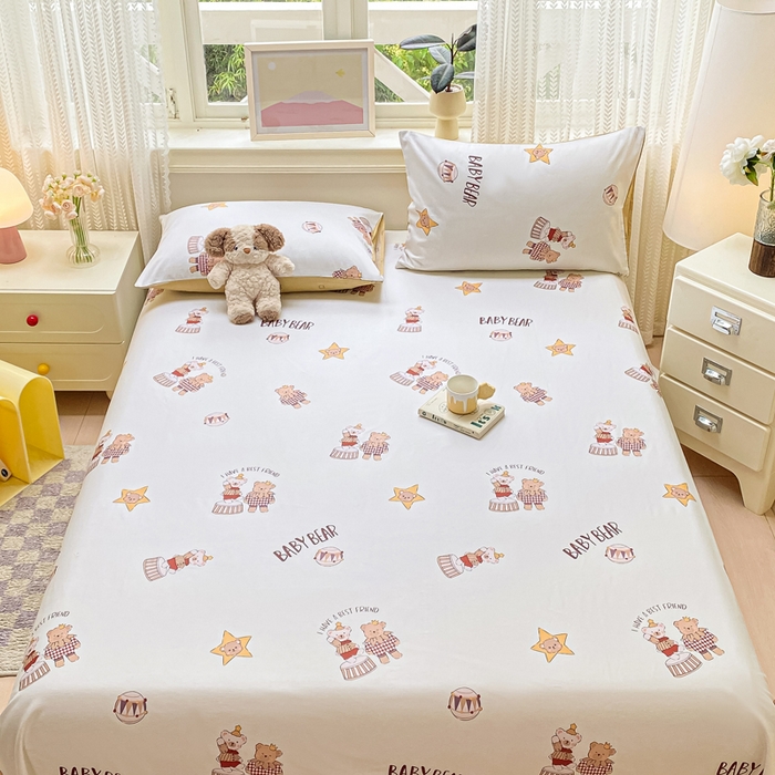 91家纺网 家纺一手货源 找家纺 黑马家居 2025新款全棉纯棉印花单床单床单单件 马戏团