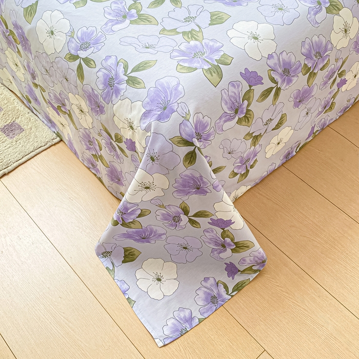 91家纺网 家纺一手货源 找家纺 黑马家居 2025新款全棉纯棉印花单床单床单单件 秋海棠