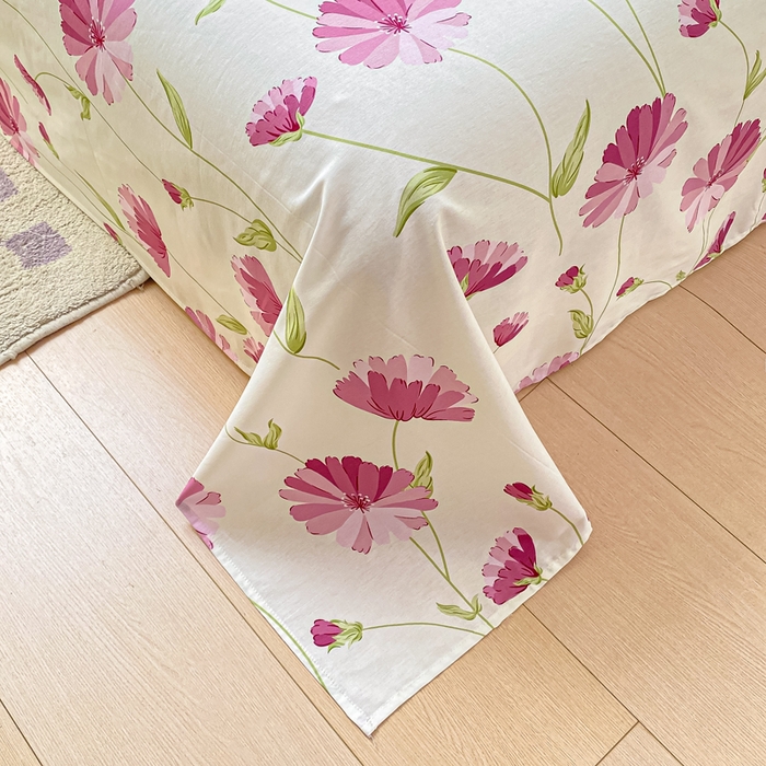 91家纺网 家纺一手货源 找家纺 黑马家居 2025新款全棉纯棉印花单床单床单单件 晚风轻漫