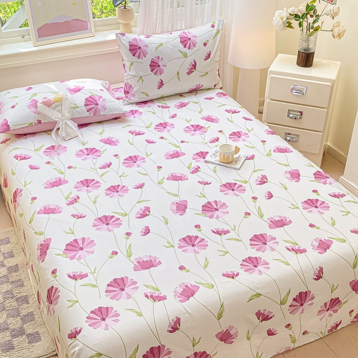 91家纺网 家纺一手货源 找家纺 黑马家居 2025新款全棉纯棉印花单床单床单单件 晚风轻漫