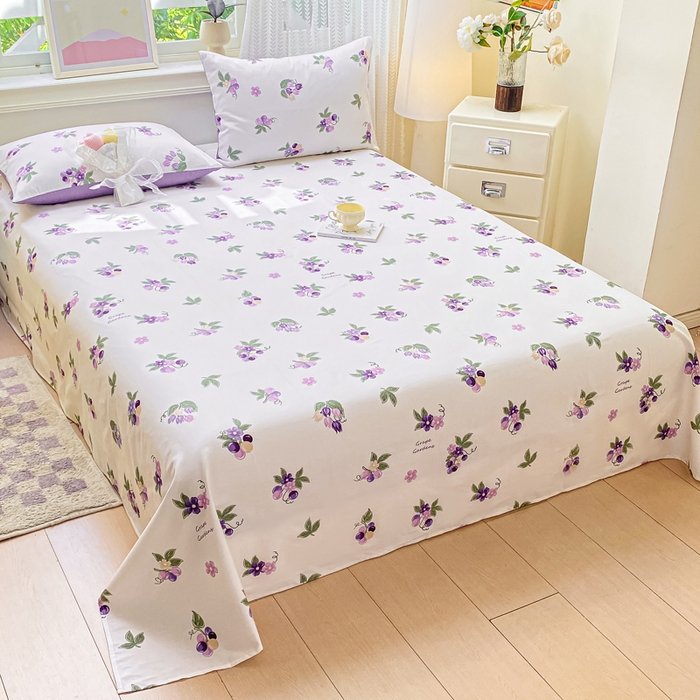 91家纺网 家纺一手货源 找家纺 黑马家居 2025新款全棉纯棉印花单床单床单单件 夏黑