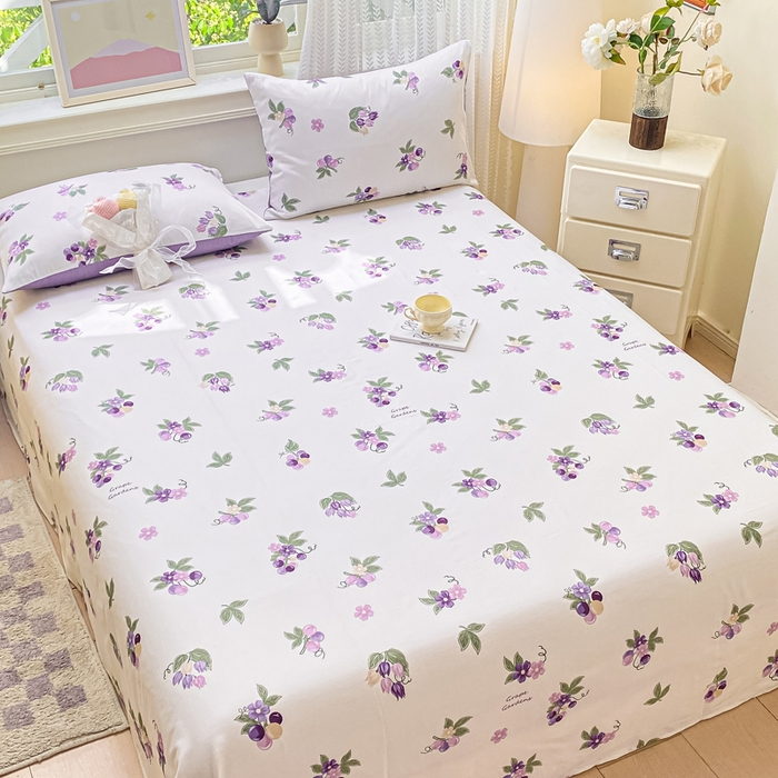 91家纺网 家纺一手货源 找家纺 黑马家居 2025新款全棉纯棉印花单床单床单单件 夏黑