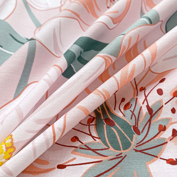 91家纺网 家纺一手货源 找家纺 黑马家居 2025新款全棉纯棉印花单床单床单单件 嫣然花开