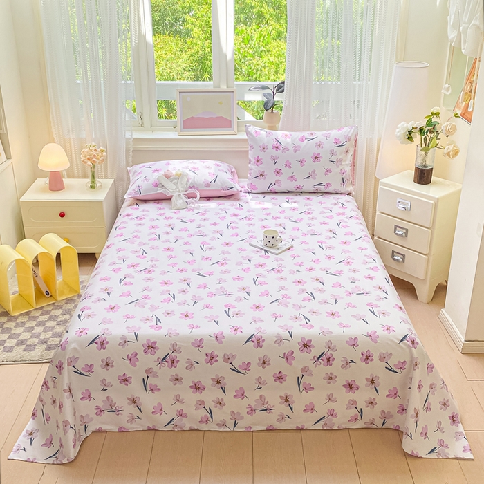 黑马家居 2025新款全棉纯棉印花单床单床单单件 悠兰