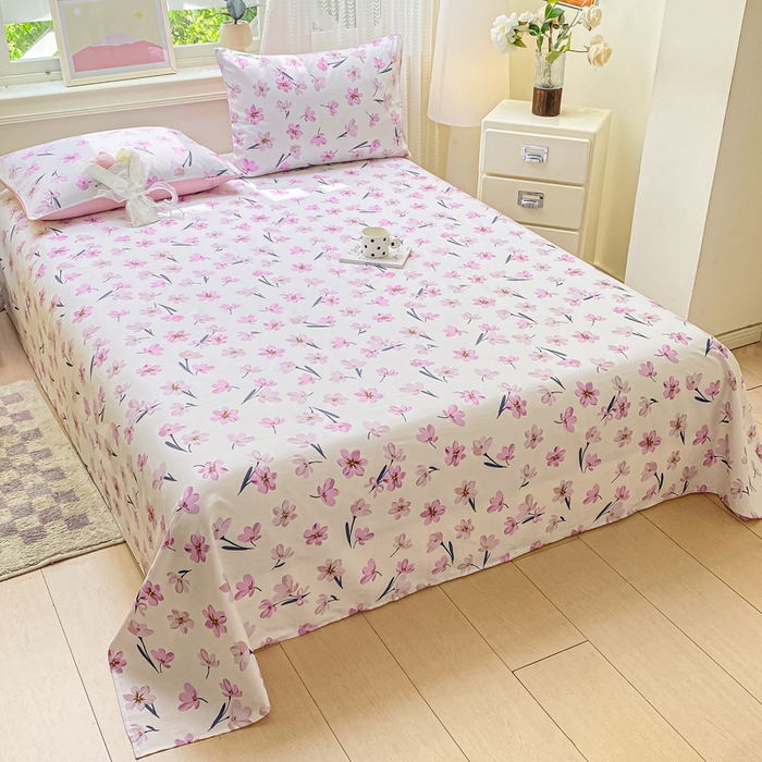 91家纺网 家纺一手货源 找家纺 黑马家居 2025新款全棉纯棉印花单床单床单单件 悠兰