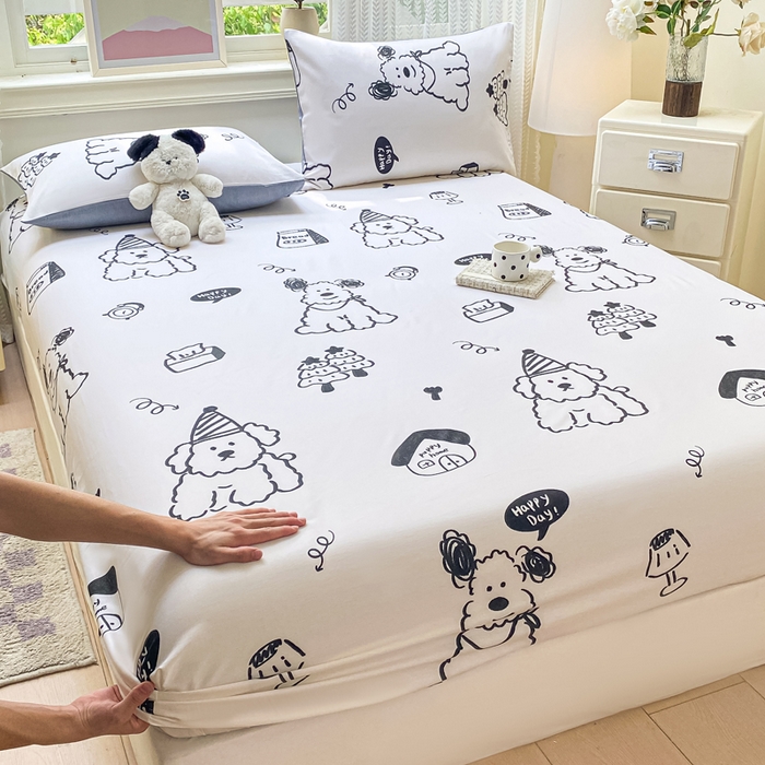 91家纺网 家纺一手货源 找家纺 （总）黑马家居 2025新款全棉纯棉印花单床笠床笠单件