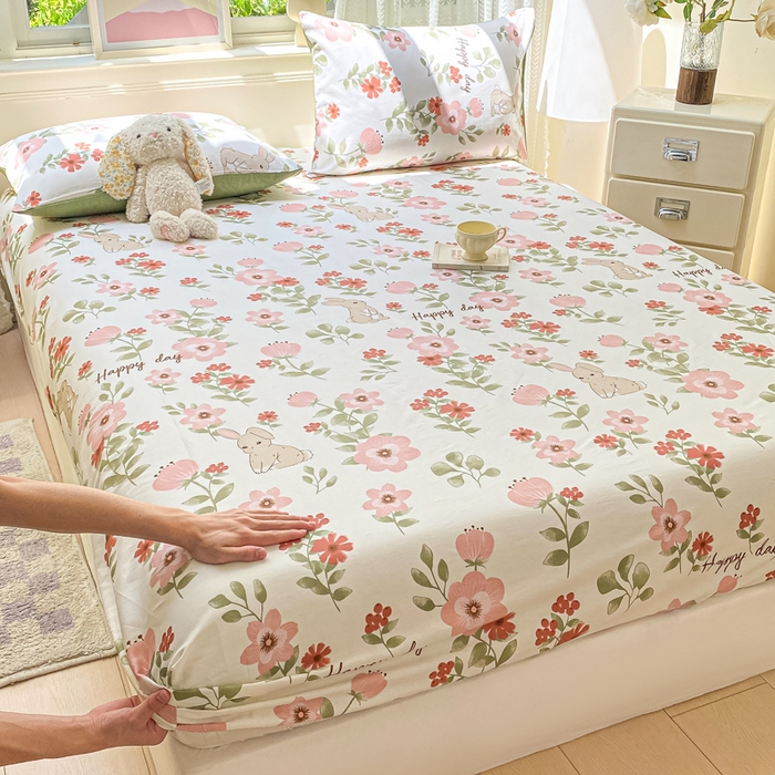 91家纺网 家纺一手货源 找家纺 （总）黑马家居 2025新款全棉纯棉印花单床笠床笠单件