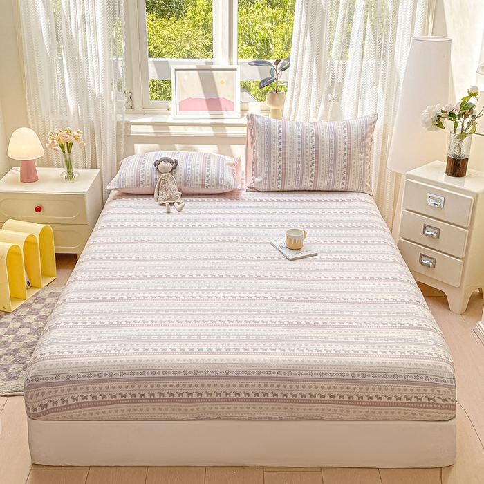 91家纺网 家纺一手货源 找家纺 黑马家居 2025新款全棉纯棉印花单床笠床笠单件 波西米亚