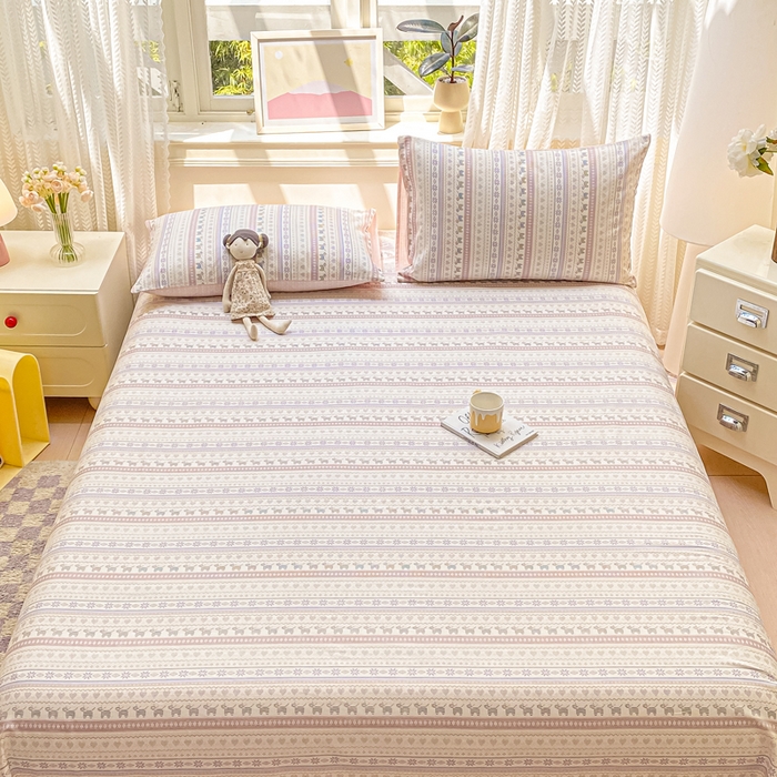 91家纺网 家纺一手货源 找家纺 黑马家居 2025新款全棉纯棉印花单床笠床笠单件 波西米亚