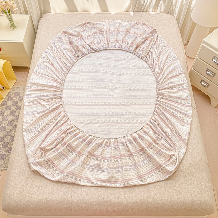 91家纺网 家纺一手货源 找家纺 黑马家居 2025新款全棉纯棉印花单床笠床笠单件 波西米亚