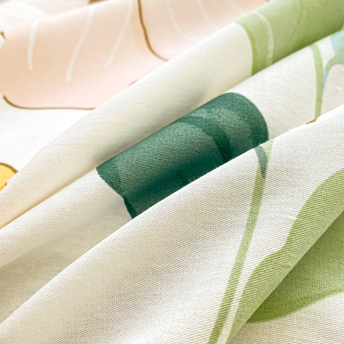 91家纺网 家纺一手货源 找家纺 黑马家居 2025新款全棉纯棉印花单床笠床笠单件 春花秋拾