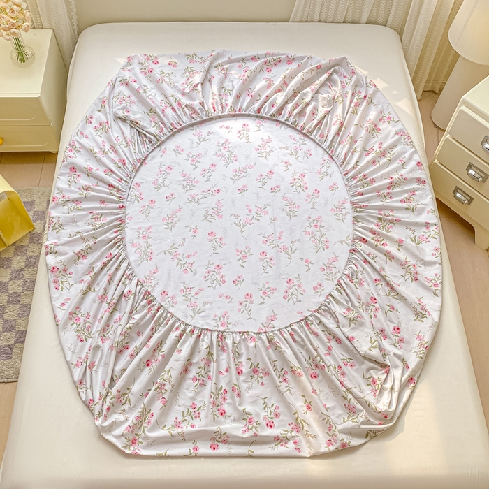 91家纺网 家纺一手货源 找家纺 黑马家居 2025新款全棉纯棉印花单床笠床笠单件 花穗