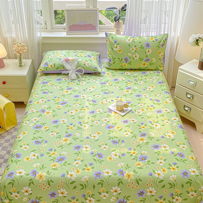 91家纺网 家纺一手货源 找家纺 黑马家居 2025新款全棉纯棉印花单床笠床笠单件 绿野仙踪