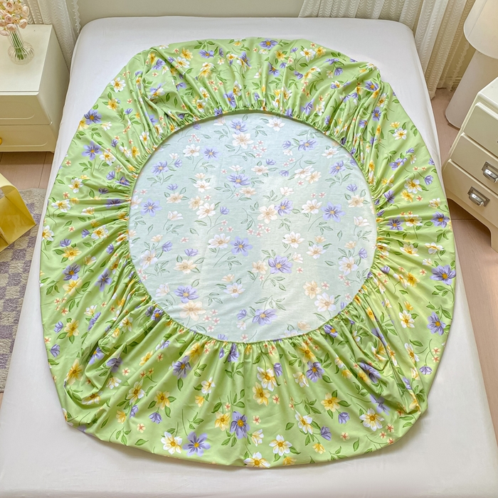 91家纺网 家纺一手货源 找家纺 黑马家居 2025新款全棉纯棉印花单床笠床笠单件 绿野仙踪