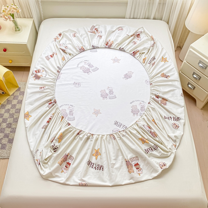 91家纺网 家纺一手货源 找家纺 黑马家居 2025新款全棉纯棉印花单床笠床笠单件 马戏团