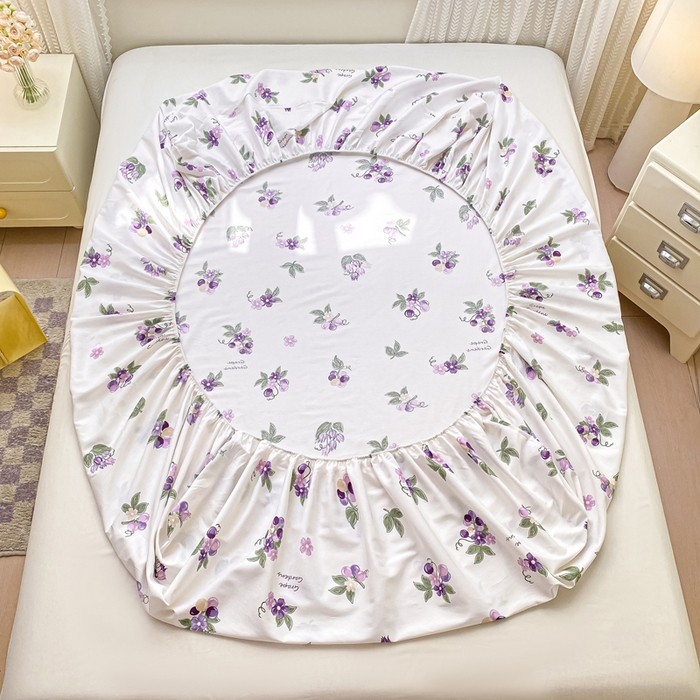 91家纺网 家纺一手货源 找家纺 黑马家居 2025新款全棉纯棉印花单床笠床笠单件 夏黑