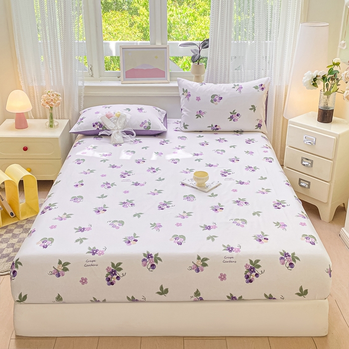 91家纺网 家纺一手货源 找家纺 黑马家居 2025新款全棉纯棉印花单床笠床笠单件 夏黑