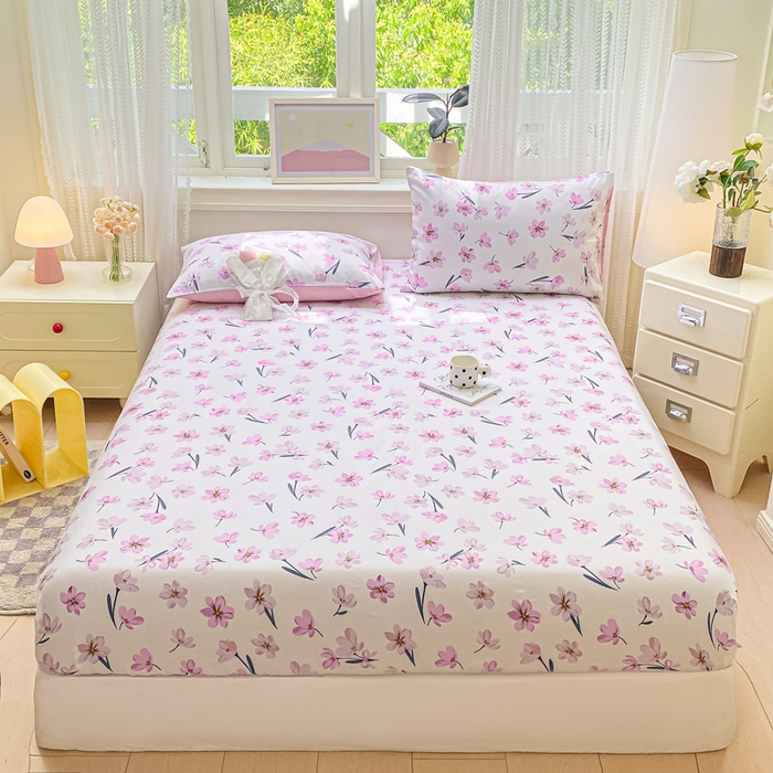 91家纺网 家纺一手货源 找家纺 黑马家居 2025新款全棉纯棉印花单床笠床笠单件 悠兰