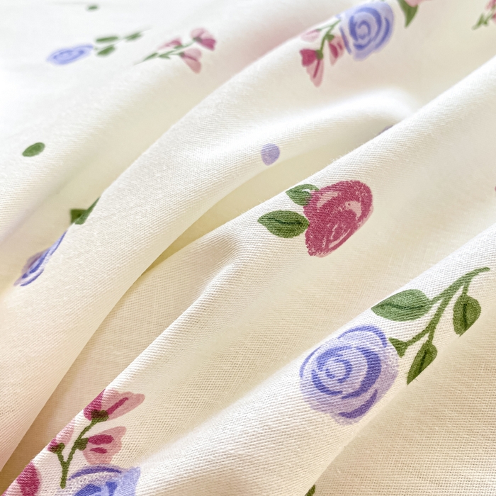 91家纺网 家纺一手货源 找家纺 黑马家居 2025新款全棉纯棉印花单床笠床笠单件 紫薇