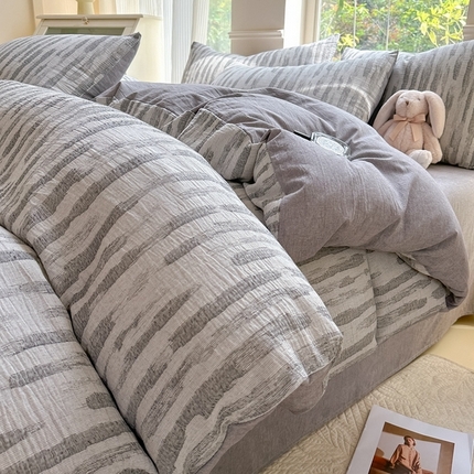 91家纺网 家纺一手货源 找家纺 （总）菡宝 【主推第三批 带质检报告】A类全消光230g雕花绒牛奶绒四件套支持定制定做尺寸