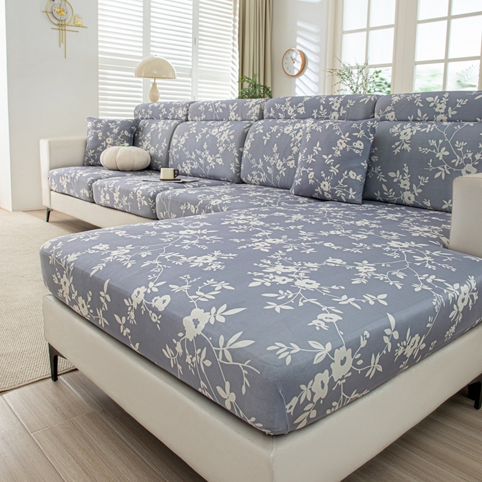 91家纺网 家纺一手货源 找家纺 沐沐2026新款冰丝印花沙发笠 花簇