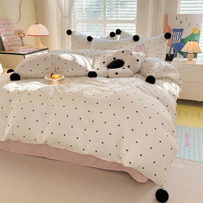 91家纺网 家纺一手货源 找家纺 （总）多品家纺 2025新款超柔水洗棉奶油系毛球款单被套