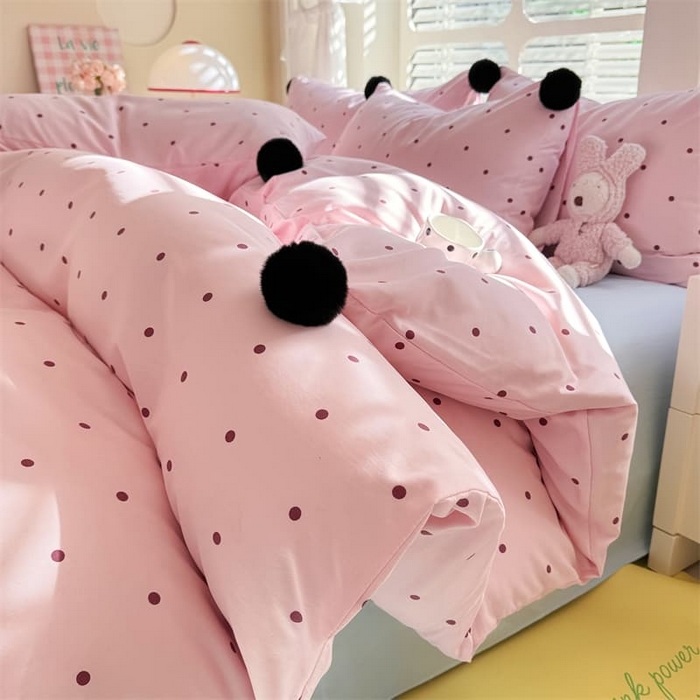 91家纺网 家纺一手货源 找家纺 （总）多品家纺 2025新款超柔水洗棉奶油系毛球款单被套