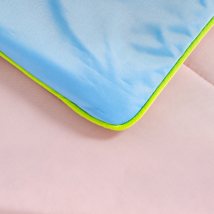 91家纺网 家纺一手货源 找家纺 咏绒家纺工厂店 2025新款（礼盒装）A类氨纶凉感丝西瓜大豆空调被夏被 西瓜粉