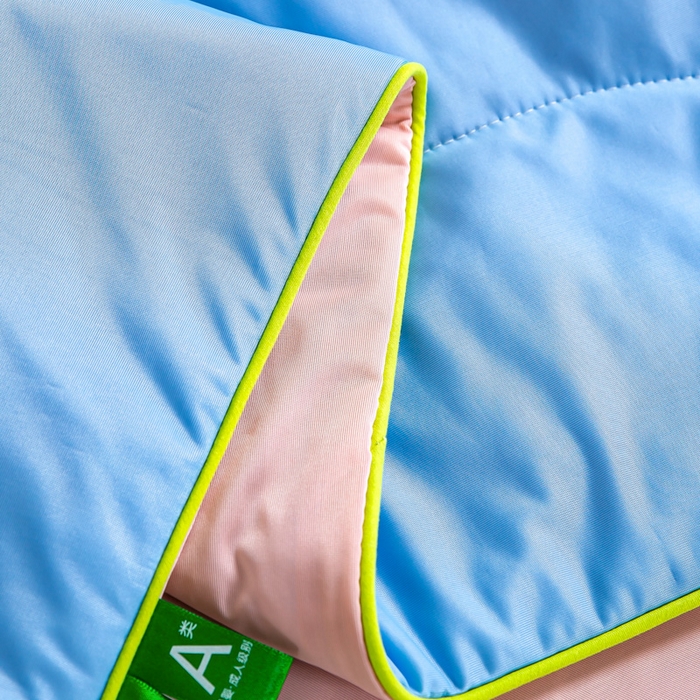 91家纺网 家纺一手货源 找家纺 咏绒家纺工厂店 2025新款（礼盒装）A类氨纶凉感丝西瓜大豆空调被夏被 西瓜粉