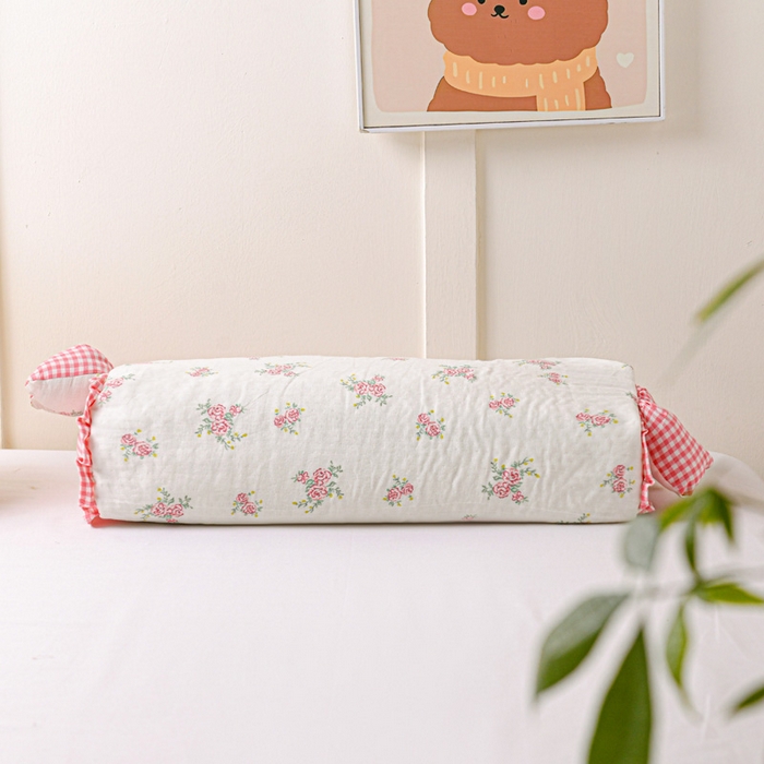 91家纺网 家纺一手货源 找家纺 （总）卓昌枕芯 2025新款全棉双层纱荞麦枕枕头枕芯卡通儿童学生成人护颈枕-田园兔