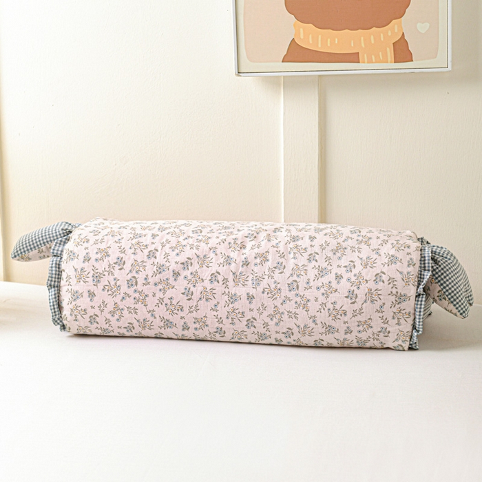 91家纺网 家纺一手货源 找家纺 卓昌枕芯 2025新款全棉双层纱荞麦枕枕头枕芯卡通儿童学生成人护颈枕-田园兔 田园兔-伊朵粉 图片款/对