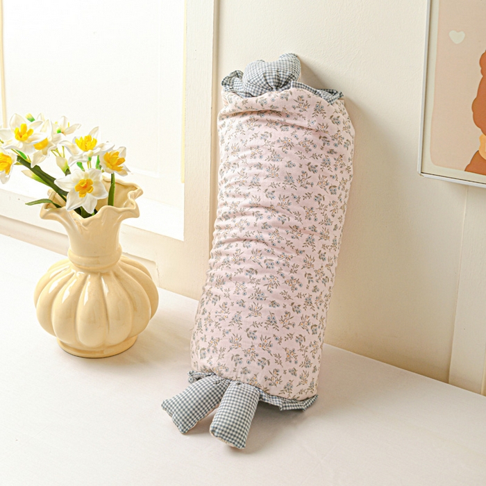 91家纺网 家纺一手货源 找家纺 卓昌枕芯 2025新款全棉双层纱荞麦枕枕头枕芯卡通儿童学生成人护颈枕-田园兔 田园兔-伊朵粉 图片款/对