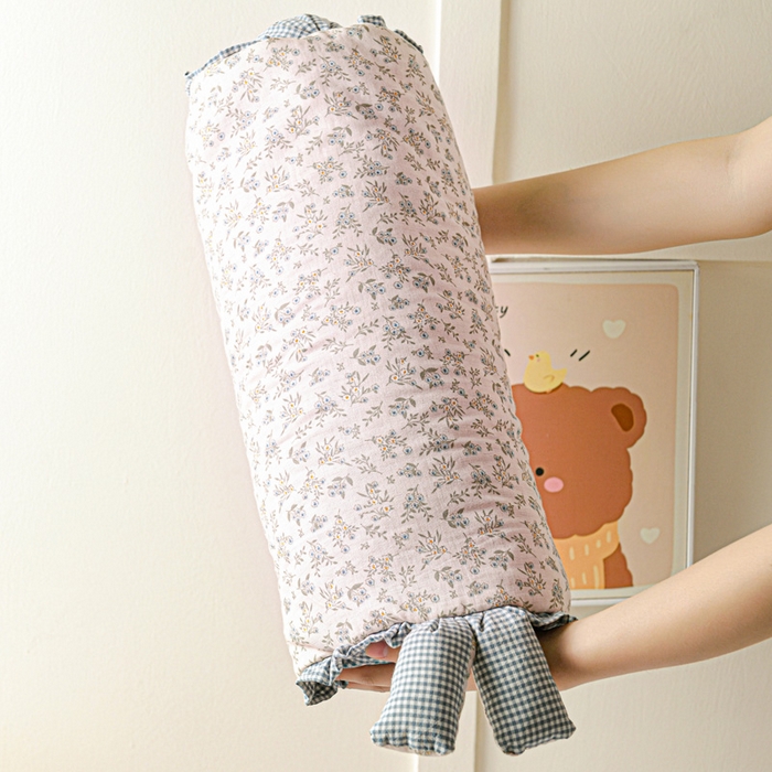 91家纺网 家纺一手货源 找家纺 卓昌枕芯 2025新款全棉双层纱荞麦枕枕头枕芯卡通儿童学生成人护颈枕-田园兔 田园兔-伊朵粉 图片款/对