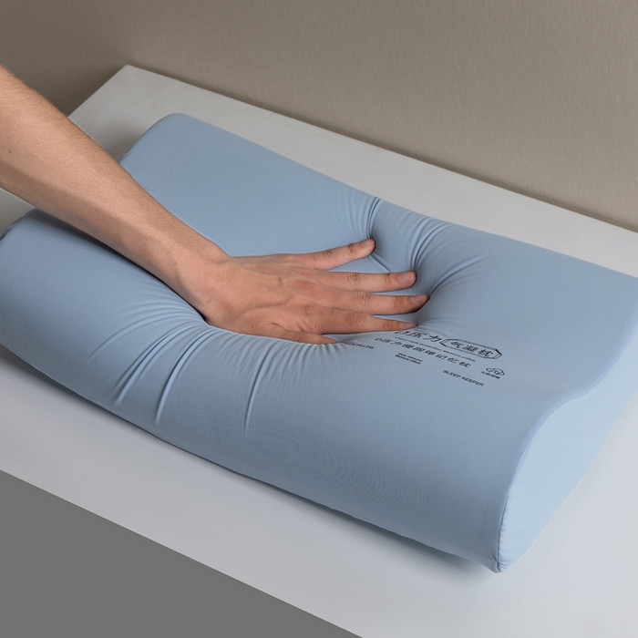 91家纺网 家纺一手货源 找家纺 枕芯真意  2025新款零压力慢回弹记忆枕枕头枕芯 天蓝色