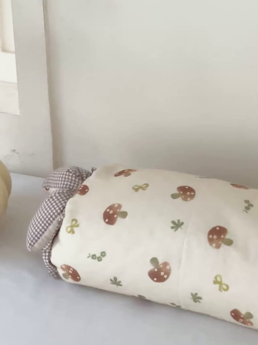 91家纺网 家纺一手货源 找家纺 卓昌枕芯 2025新款全棉双层纱荞麦枕枕头枕芯卡通儿童学生成人护颈枕-田园兔 田园兔-蘑菇林 图片款/对