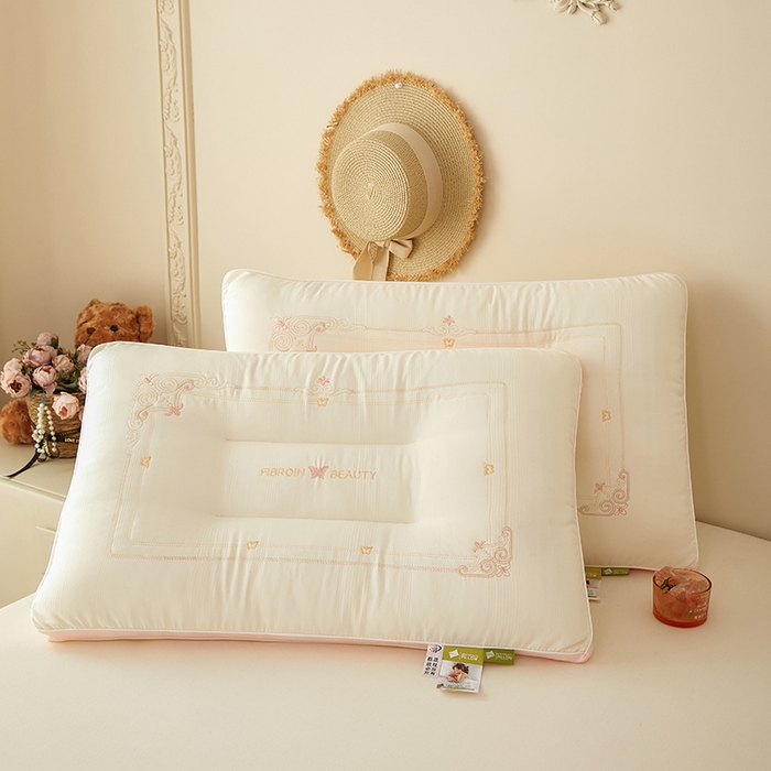 91家纺网 家纺一手货源 找家纺 晚儿 2025新款蝶梦云端枕枕头枕芯 蝶梦云端枕—白 48x74cm/只