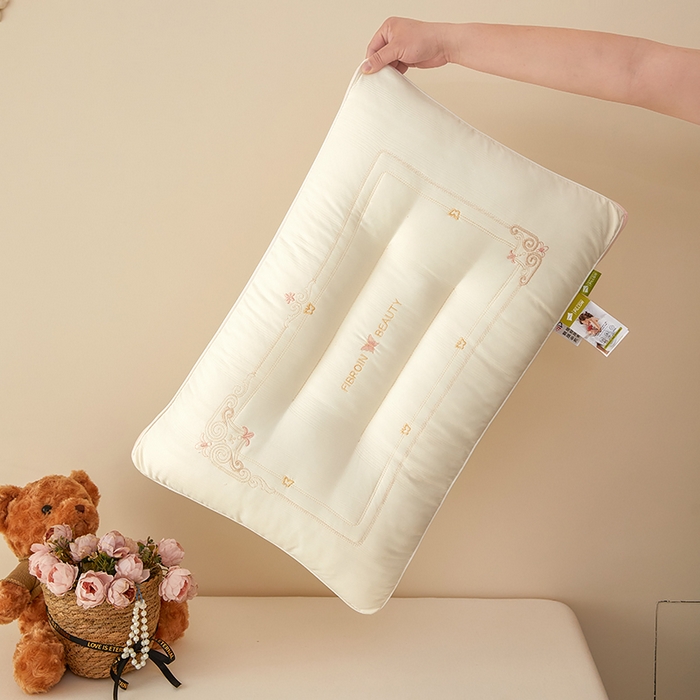 91家纺网 家纺一手货源 找家纺 晚儿 2025新款蝶梦云端枕枕头枕芯 蝶梦云端枕—白 48x74cm/对