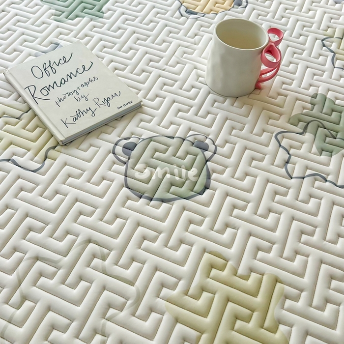 91家纺网 家纺一手货源 找家纺 美丽折家纺 2025夏季新品高端加厚8mm全冰丝生物基乳胶凉席三件套 水洗天然乳胶凉席 星语-浅绿