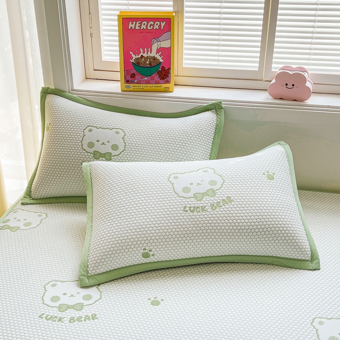 91家纺网 家纺一手货源 找家纺 （总）梵朴 2025新款直播A类冰豆豆凉席席子三件套凉豆豆软凉席可机洗空调席子